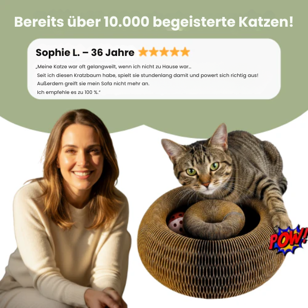 Interaktiver Kratzbaum für Katzen